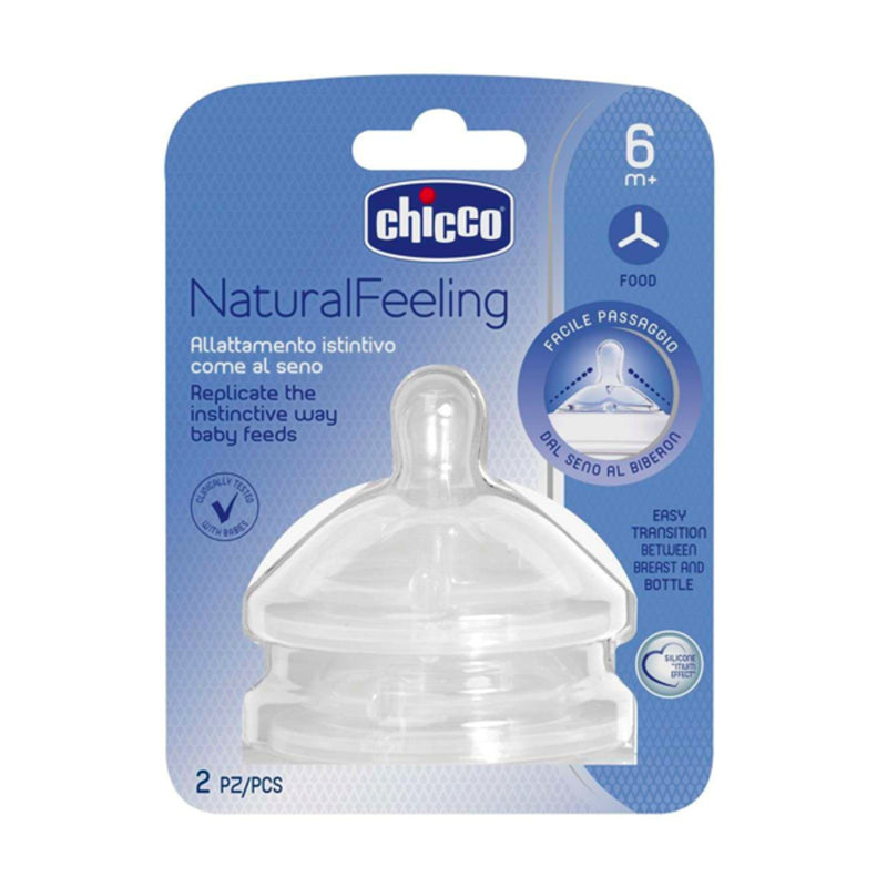 CHICCO TETINA NATURAL FELING STEP-UP FLUJO PAPILLA X2 6M+ 81057-20 - 4008261