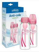 DR BROWN BIBERÓN OPT X2 250ML ROSA SB82305 - AZUL SB82405