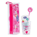 CHICCO HIGIENE SET NEW DENTAL ROSA (PASTA-CEPILLO-VASO) 36 M+ 8543-11 - 8543-22