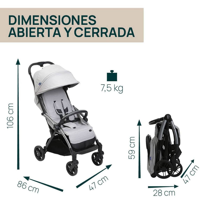 @CHICCO CARRITO DE PASEO GOODY XPLUS PEARL GREY R.N-22KG 87040-84 - 173068