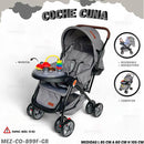 MOM-EZY CARRITO CUNA RECLINABLE +MANGO REVERSIBLE+BANDEJA MUSICAL+MOSQUITERO R.N-15KILOS MZ-CO-899F