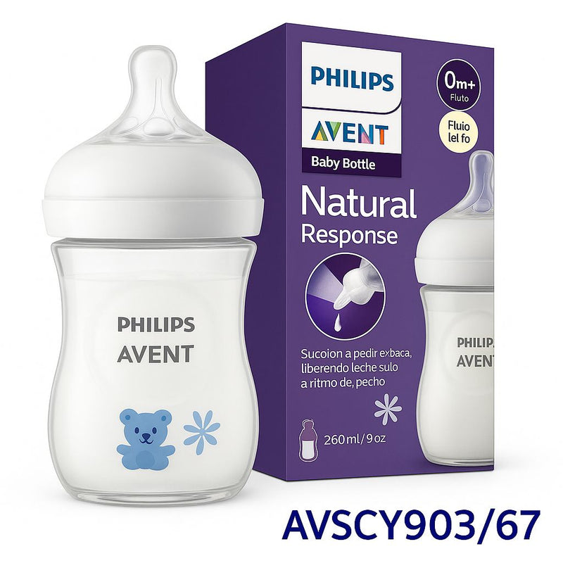 AVENT BIBERON NATURAL RESPONSE C/ DISENO JIRAFA / KAOLA 260ML 9006484 - 9006668