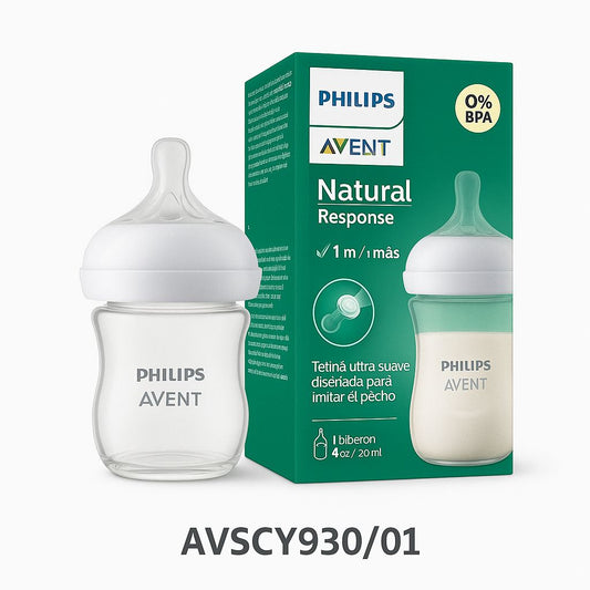 AVENT BIBERON NATURAL RESPONSE DE VIDRIO 120ML AVSCY930/01 - 9006989