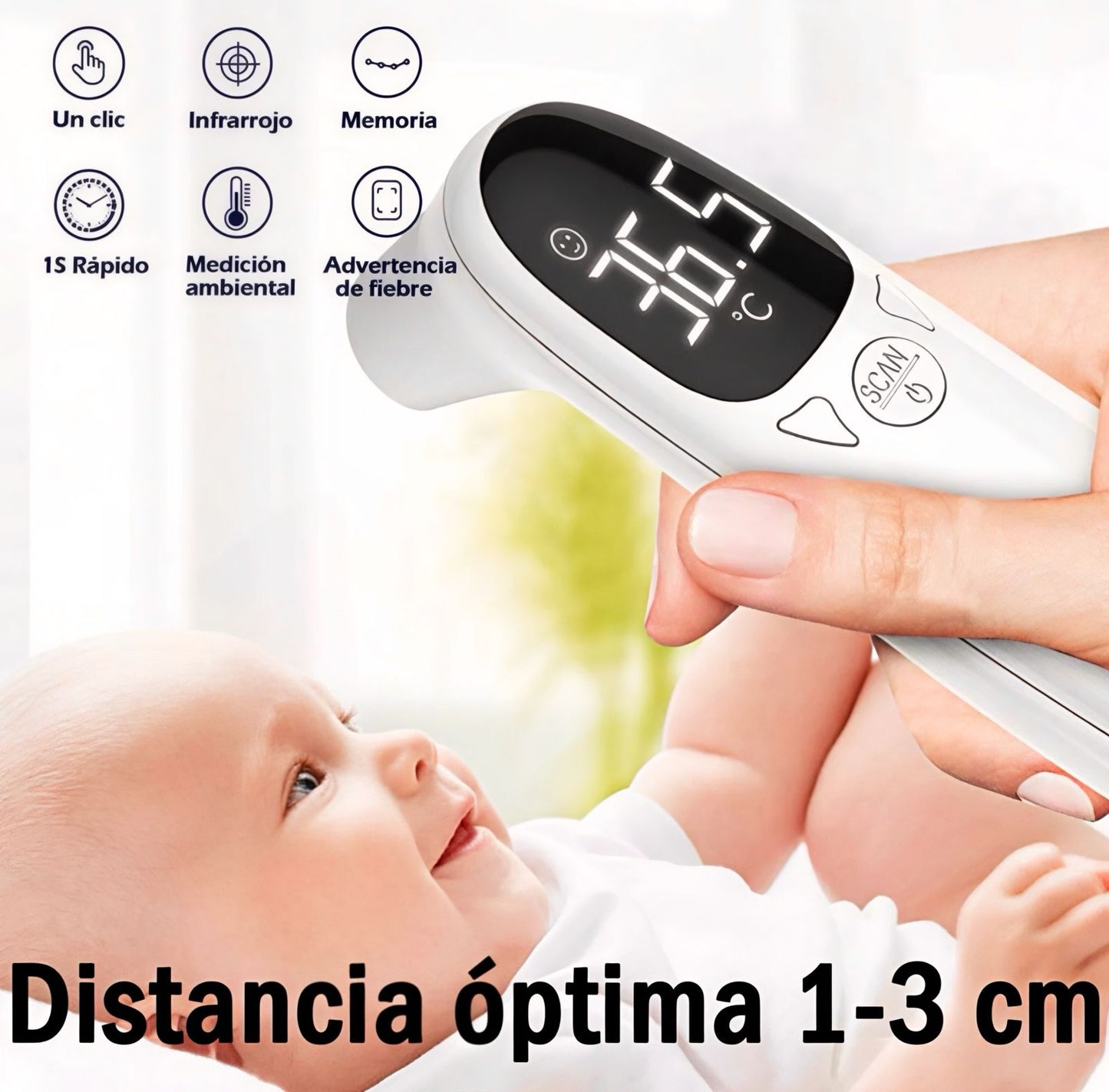 ELFOS TERMÓMETRO DE TESTA INFRAROJO HSP095 - 959595