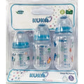 KUKA SET 3 MAMADERAS NATURAL ORTO ROSA 631527
