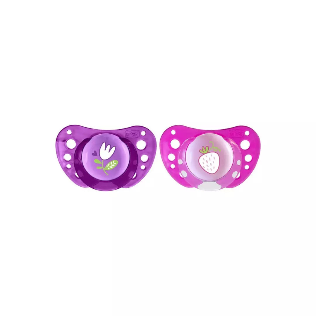 CHICCO CHUPETE PHYSIO AIR SILICONA 2 UNIDADES 16-36M ROSA - 75034-11