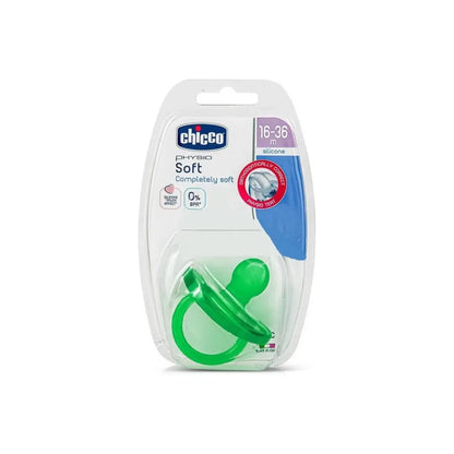CHICCO CHUPETE TODOGOMA PHYSIOSOFT SILICONA X1 16M+ ROSA 2713-11 - AZUL 2713-21 TRANSP 1810-01
