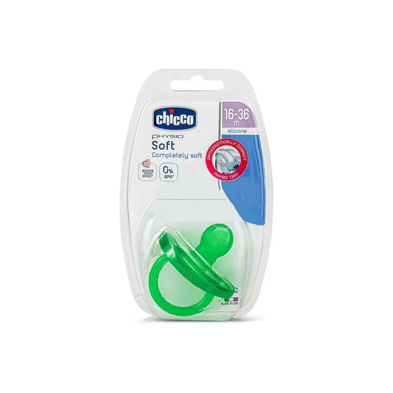 CHICCO CHUPETE TODOGOMA PHYSIOSOFT SILICONA X1 16M+ ROSA 2713-11 - AZUL 2713-21 TRANSP 1810-01