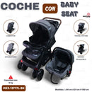MOM-EZY CARRITO+BEBE CONFORT COMPLETO CNP-BLACK MEZ-13777