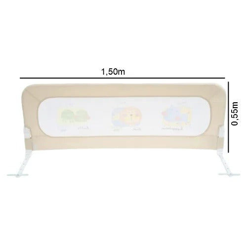 LITTLE BABY BARRERA SEGURIDAD PARA CAMA 1.5M - 18M+ AZUL/ROSA/BEIGE BR002