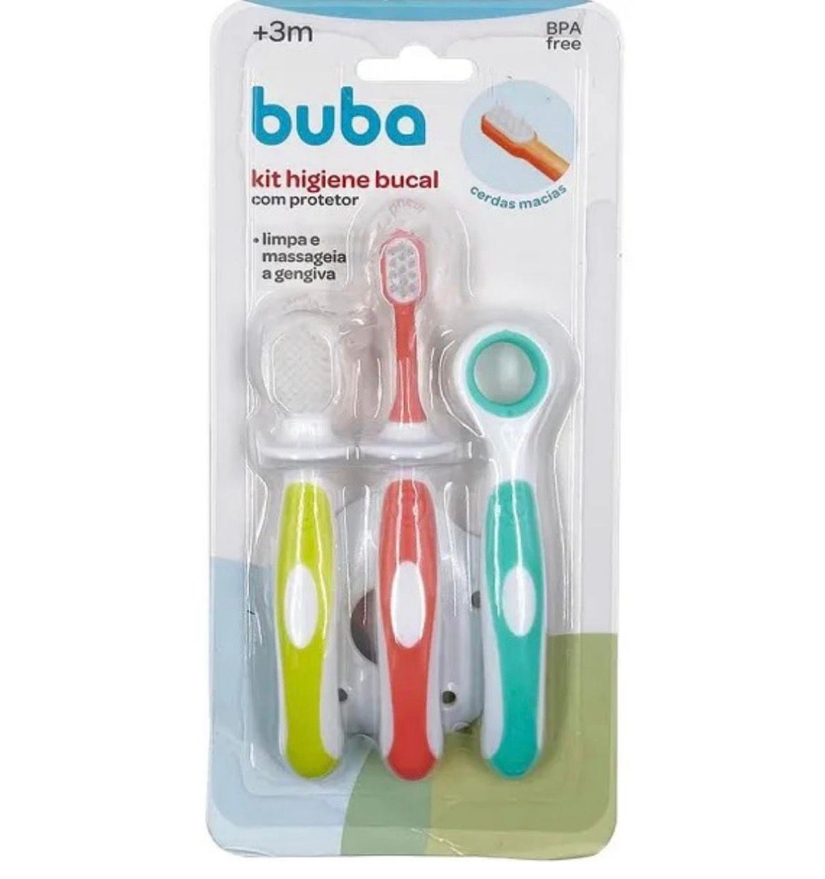 BUBA CEPILLO MIS PRIMEROS DIENTES 0M+ AZUL BUB19571 * ROSA BUB19572