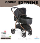 GALZERANO CARRITO MOISES 2EN1 REVERSIBLE EXTREME R.N-15KILOS - NEGRO 1442