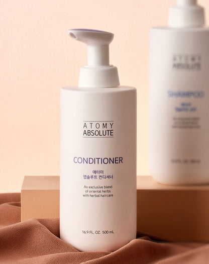 Atomy Absolute Hair Care – Shampoo & Acondicionador 500ml + 500ml 🩵💙✨

Cuidado capilar premium inspirado en la medicina herbal oriental y la ciencia moderna