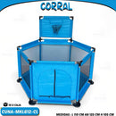 MOM-EZY CORRAL INFANTIL C/ CANASTA SUPERIOR+ESPACIOS - MKL612