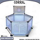 MOM-EZY CORRAL INFANTIL C/ CANASTA SUPERIOR+ESPACIOS - MKL612