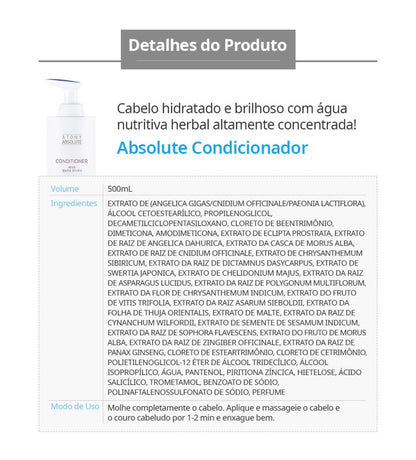 Atomy Absolute Hair Care – Shampoo & Acondicionador 500ml + 500ml 🩵💙✨

Cuidado capilar premium inspirado en la medicina herbal oriental y la ciencia moderna