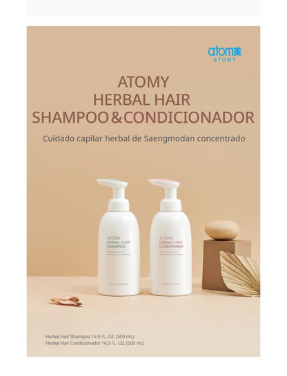 Atomy Herbal Hair Shampoo 500ml & Atomy Herbal Hair Conditioner 500ml ✨