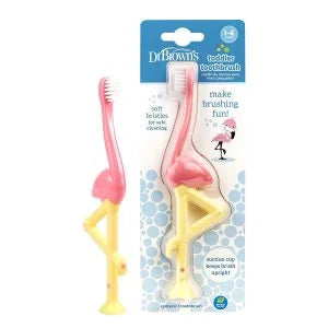 DR BROWN CEPILLO DE DIENTE FLAMINGO PARA BEBES Y PEQUEÑOS 1-4 ANOS  HG058 -316450