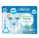 Dr. Brown’s Set 3 Biberones Options+ Anti-Colic Celeste