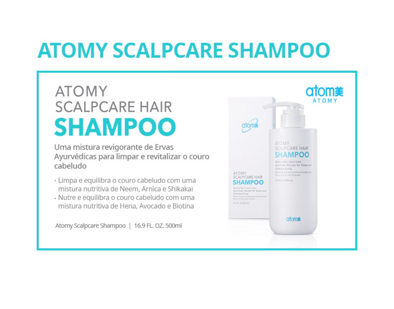 Atomy Scalpcare Hair Shampoo & Conditioner Set. ✨
Cuidado profesional para un cuero cabelludo saludable y un cabello fuerte desde la raíz.