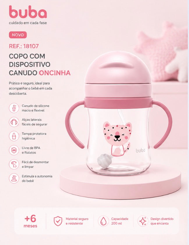 Buba Vaso con Pajita y Asas       Gatita BUB18107
Leoncito BUB18108 💚