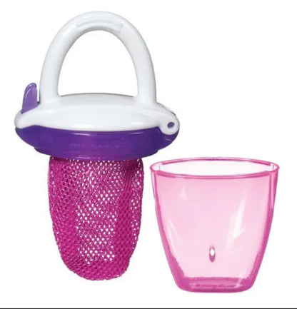 Munchkin Chupete Alimentador de Mallas C/Tapa para Fruta y Verduras Rosa 6m+ MU 24193 - 241833