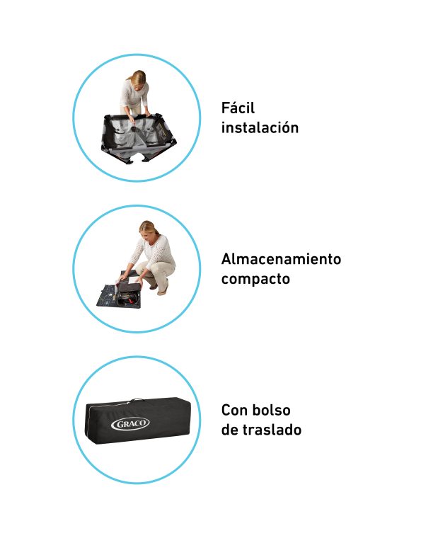 GRACO CUNA CORRALITO REVERSIBLE NAPPER & CHANGER LX BASIN GR2121475 - 174669