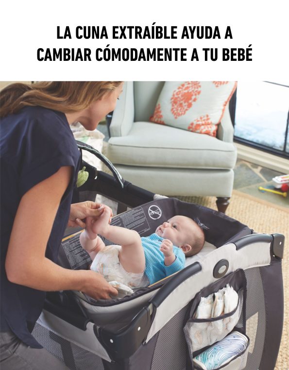 GRACO CUNA CORRALITO REVERSIBLE NAPPER & CHANGER LX BASIN GR2121475 - 174669