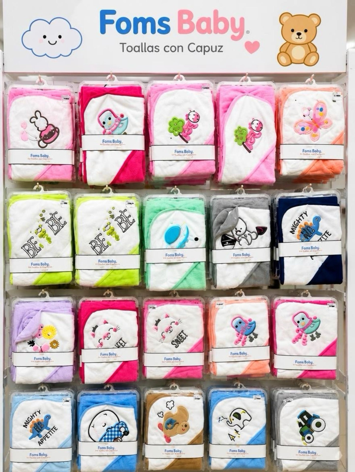 Foms Baby Toalla con Capuz 76 × 76 cm - SE23