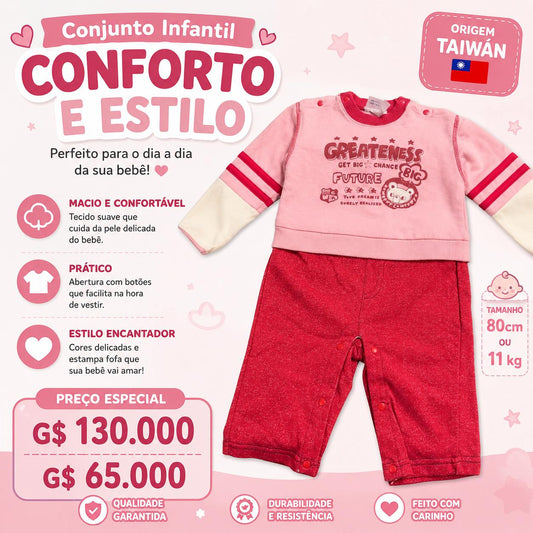 Ropa Infantil ✨ Conjunto Infantil Conforto Y Estilo Para Bebé 💗