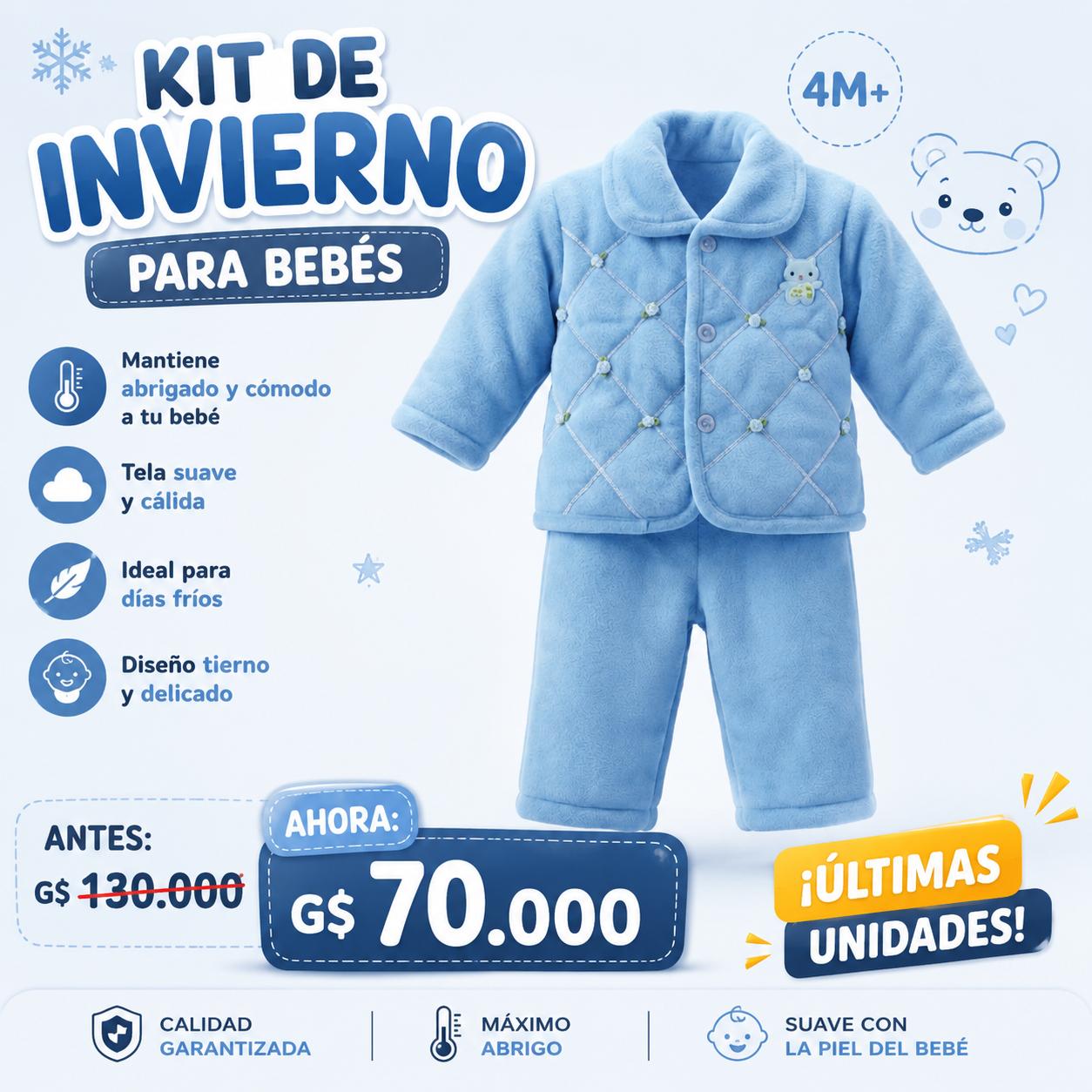 Ropa Infantil ✨ Kit De Invierno Para Bebés ❄️👶