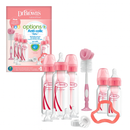 Dr. Brown’s Set de 5 Biberones Options+ Anti-Cólicos – Rosa / Celeste - 854587 / 854588