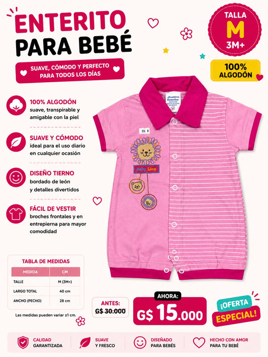Ropa Infantil ✨ Romper Para Bebé 100% Algodón 🩷