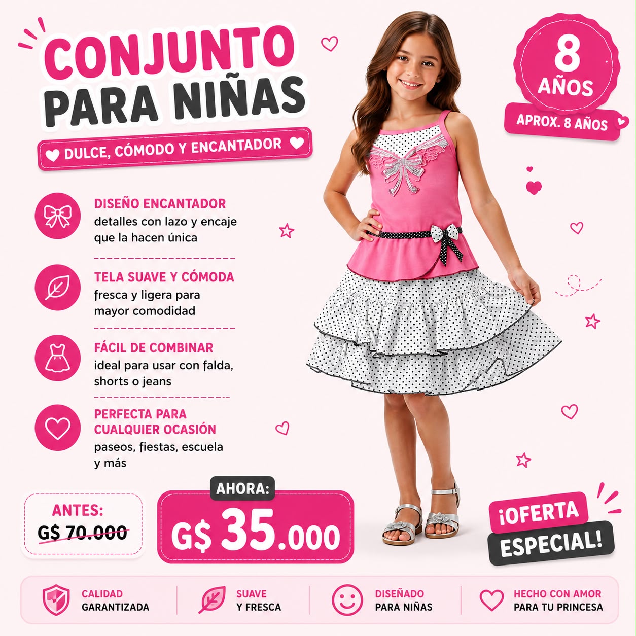 Ropa Infantil ✨ Conjunto Para Niñas 🩷