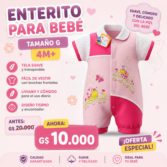Ropa Infantil ✨ Enterito Para Bebé 👶🩷