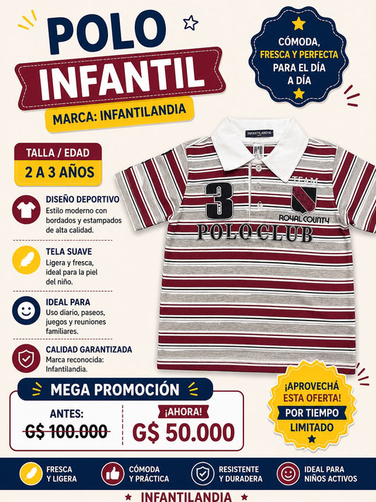 Ropa Infantil ✨ Polo Infantil Infantilandia ✨