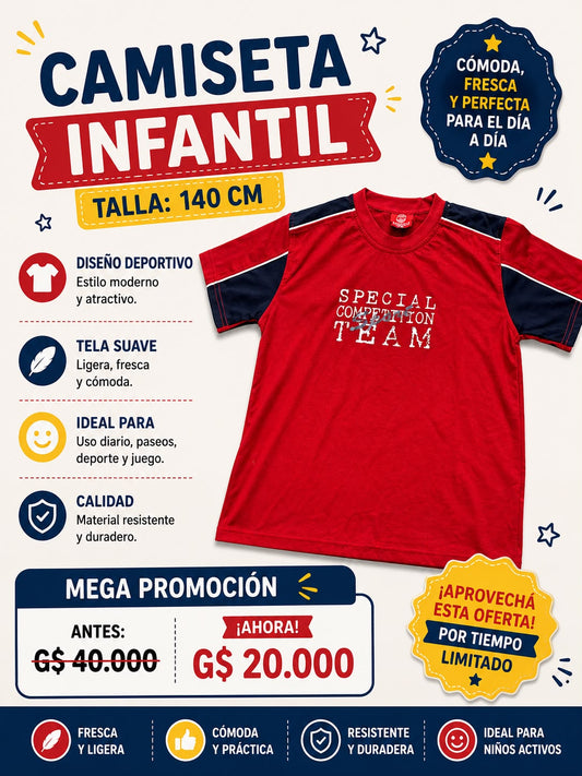 Ropa Infantil ✨ Camiseta Infantil Deportiva ❤️