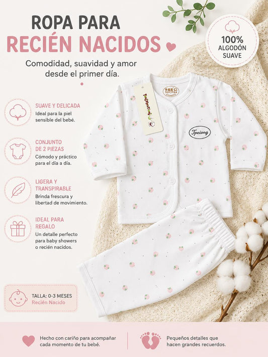 Ropa Infantil ✨ Ropa Para Recién Nacidos – Conjunto De 2 Piezas 👶🩷