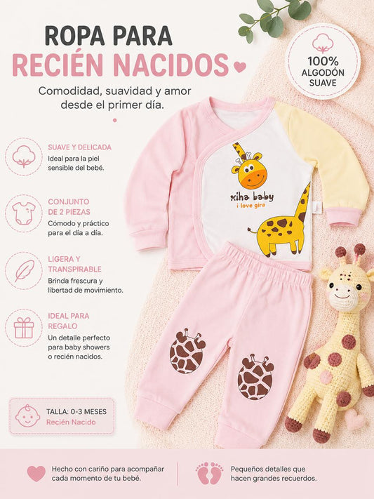 Ropa Infantil ✨ Ropa Para Recién Nacidos – Conjunto De 2 Piezas 👶🩷