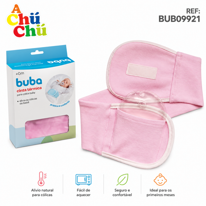 BUBA Cinta Térmica para Cólicos Rosa BUB09921 / Celeste BUB09922