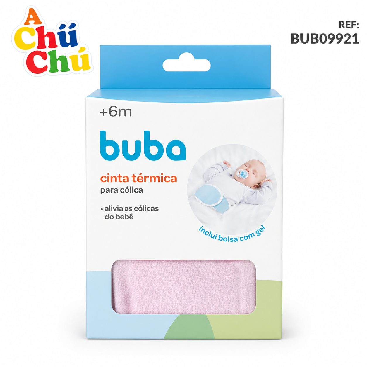 BUBA Cinta Térmica para Cólicos Rosa BUB09921 / Celeste BUB09922