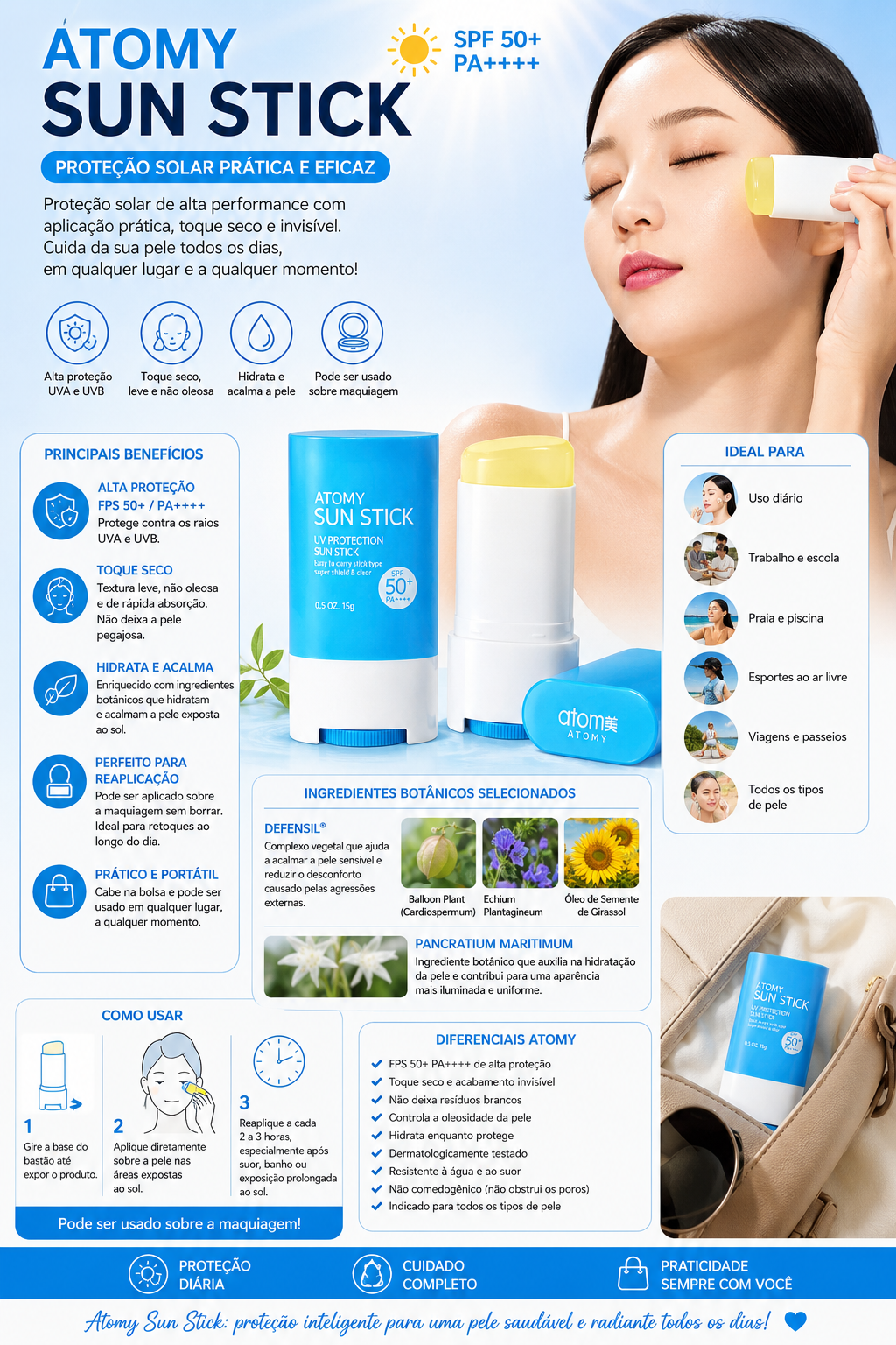 Skin Care Atomy Sun Stick SPF 50+ PA++++