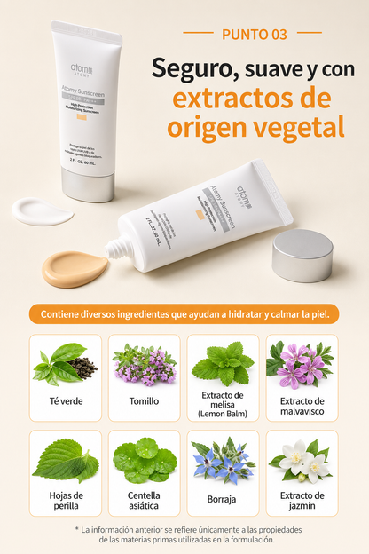 Atomy Protector Solar ✨
Cosmético funcional con protección contra los rayos UV    Todo tipo de piel ✨