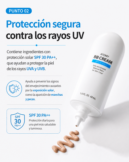 Atomy BB Cream SPF 30 PA++      Bálsamo BB sedoso y suave para cubrir las imperfecciones de la piel. 40 ml (1.4 fl. oz.)