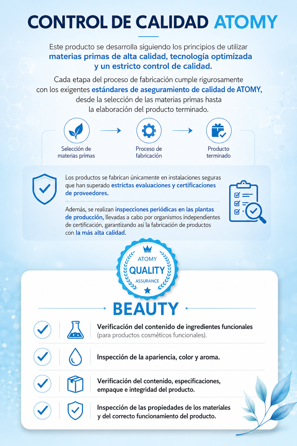 Atomy Protector Solar ✨
Cosmético funcional con protección contra los rayos UV    Todo tipo de piel ✨