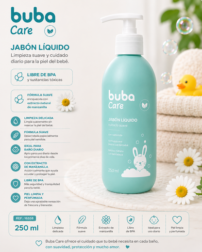 Buba Care para Bebés
🛁 Jabón Líquido 250ml
BUB16558 💚