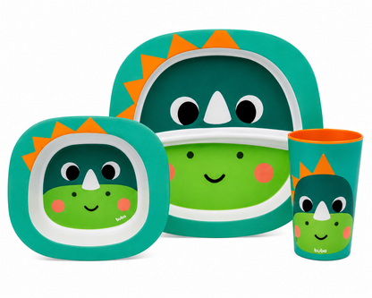 Buba Kit de Alimentación Zoo 3 Piezas 🦖Dino - BUB16306 💚