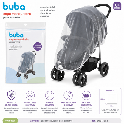 Buba Capa Mosquiteiro para Carrinho – Modelo Universal
BUB13203 💚