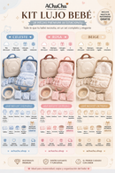 💚 BABY KUTOGLAMI MALETA SALIDA DE MATERNIDAD 28PCS CELESTE / ROSA A60128