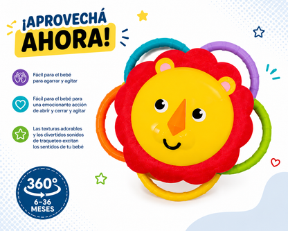 ❤️ FISHER PRICE JUGUETE SONAJEROS CON MOVIMIENTOS 360º LEON 6-36 MESES FVF42 - 656893 ( Promoción 50% off )